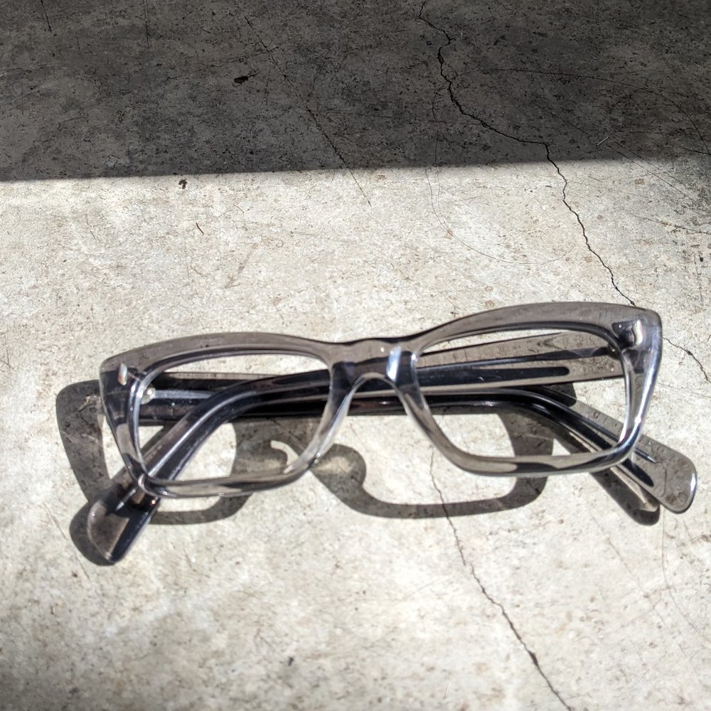 Vintage French Glasses purchased from Allyn Scura - Crystal Smoke